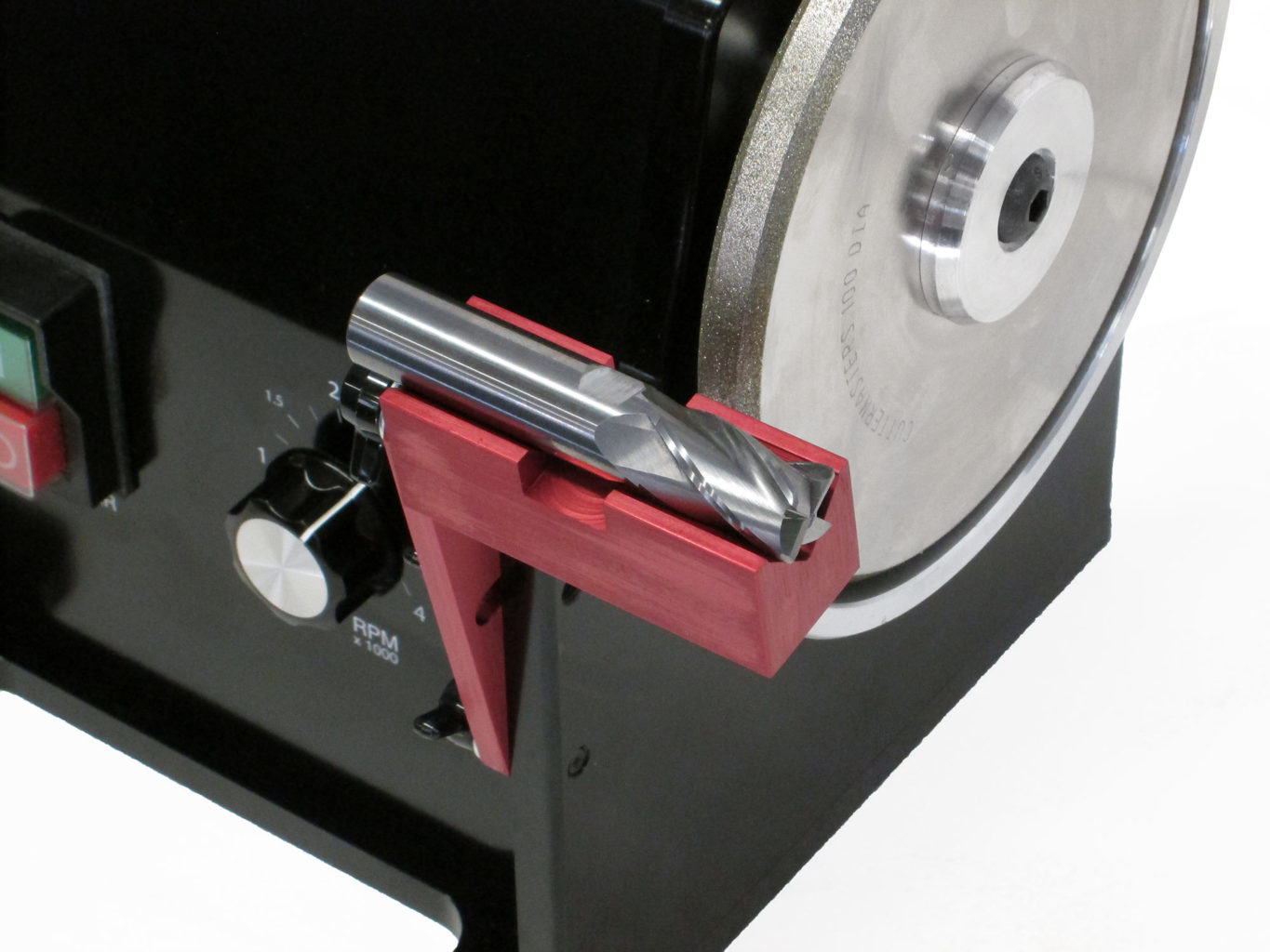 grinding a Weldon set screw flat