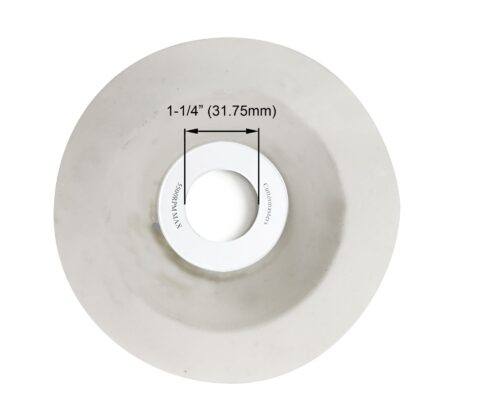 5″ 11A2 Cup, White Aluminum Oxide, 80 Grit with 3/4″ Face - Image 2