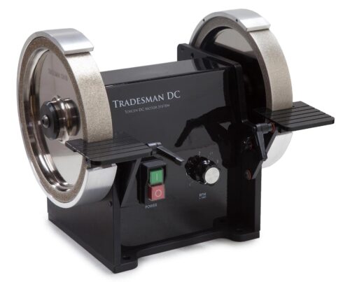 Tradesman Woodturner  – Includes Two 8″ Wheels (Choose Grit) and standard rests