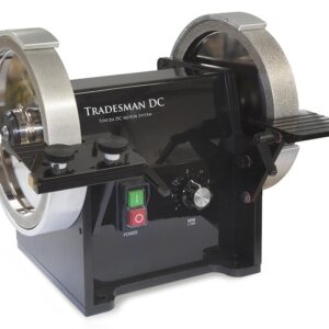 Tradesman Woodturner – Includes Two 8″ Wheels (Choose Grit), One Standard Rest and One Mitre Rest