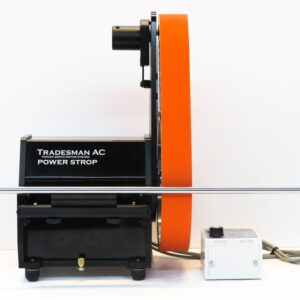 Power Strop a Single Wheel Sharpeners Work Station 12mm Rail, Belt over wheel