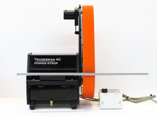 Power Strop a Single Wheel Sharpeners Work Station 12mm Rail, Belt over wheel